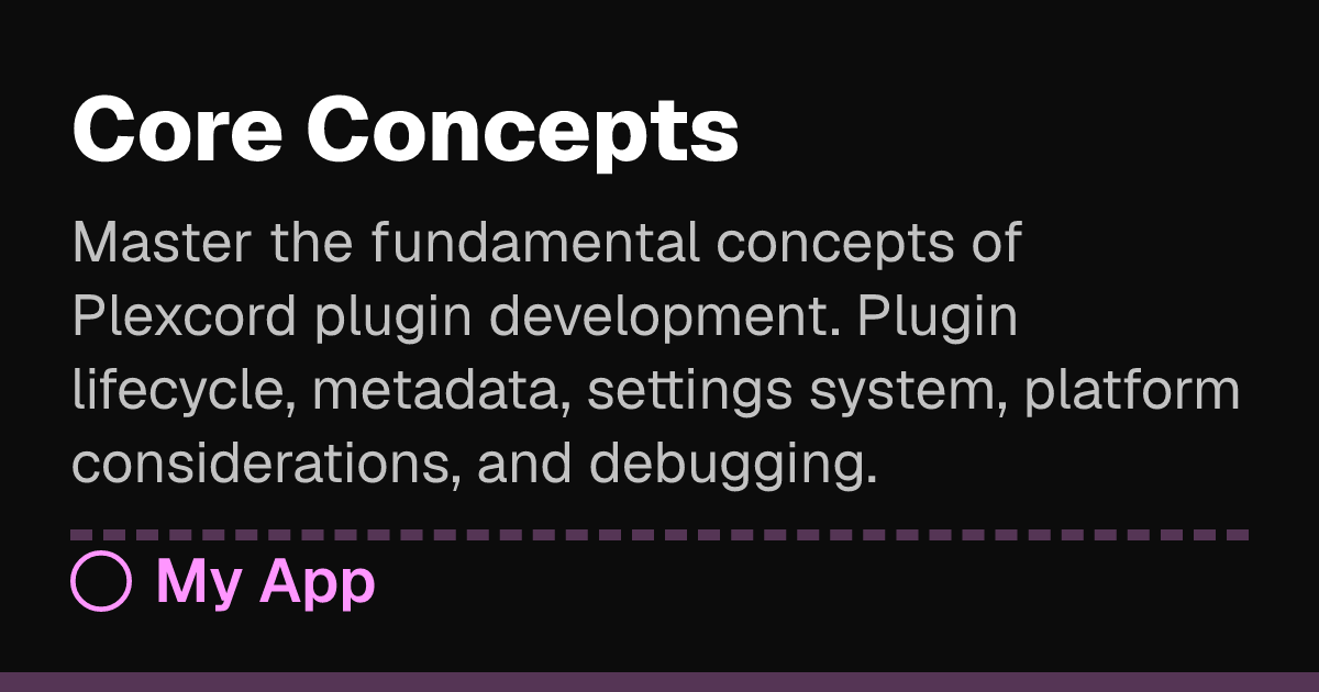 Core Concepts | Plexcord Docs