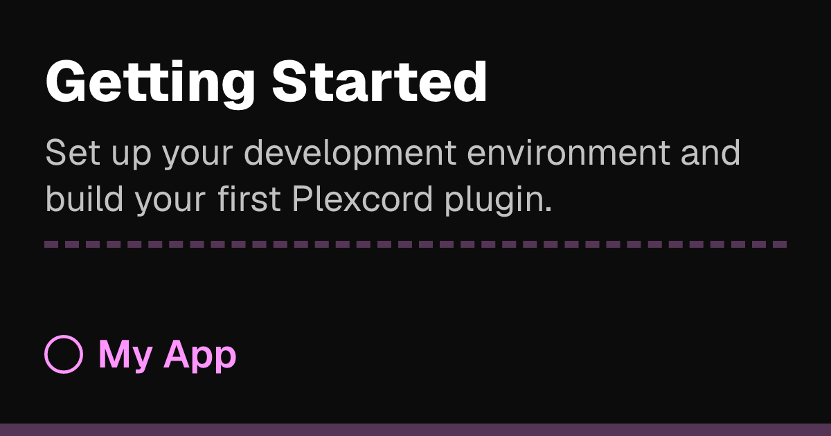Getting Started | Plexcord Docs